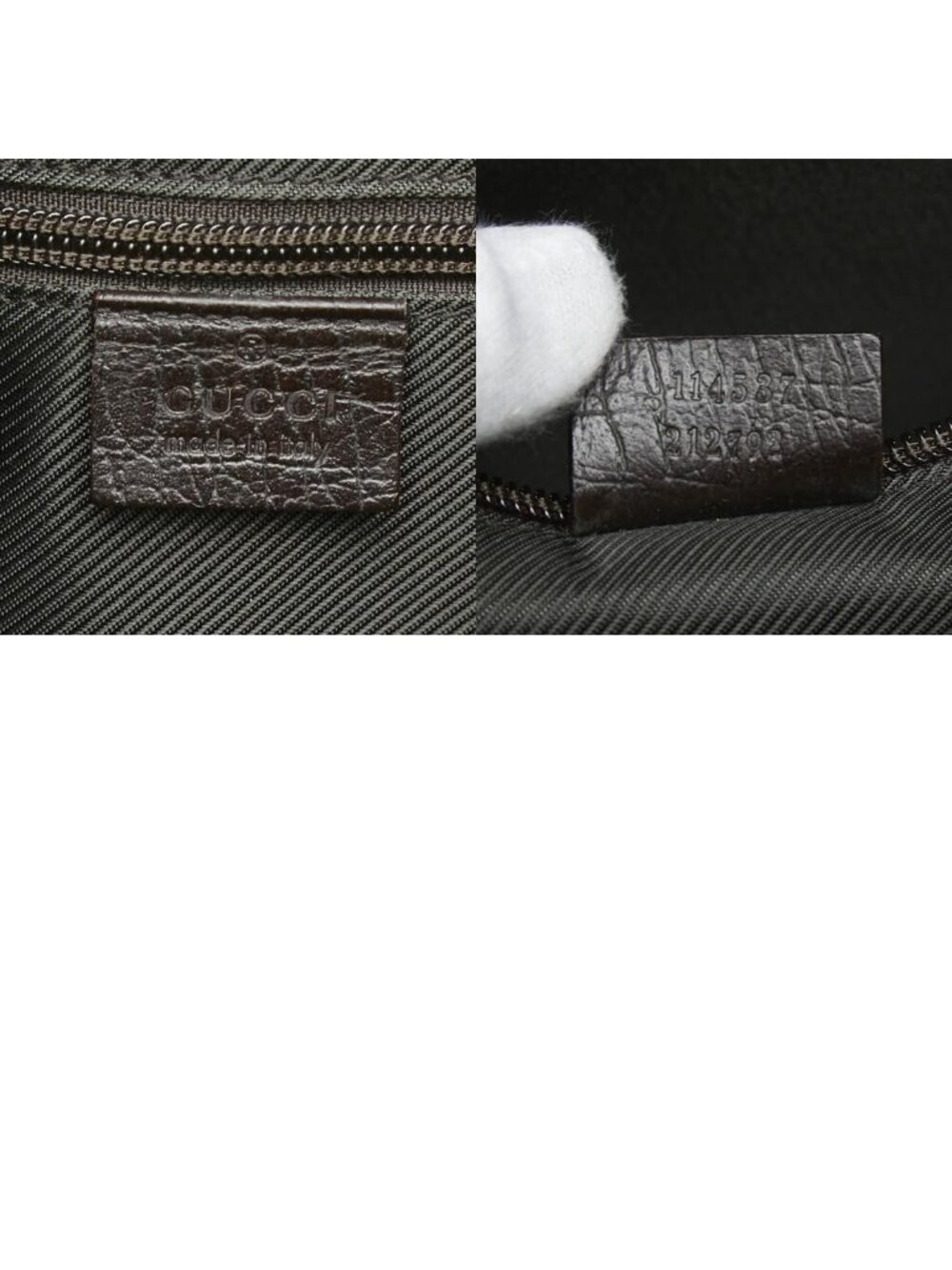 Gucci Logo Tote Business Dark Brown Leather - Picture 10 of 10